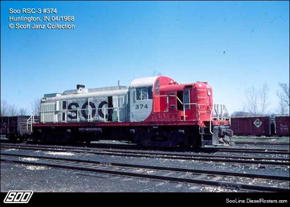 Soo Line Alco RSC-3 No. 374