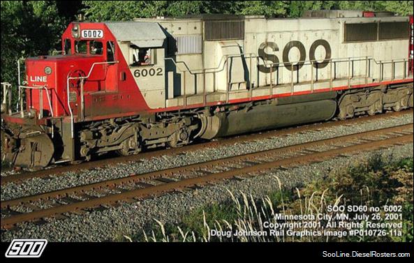 Soo Line EMD SD 60 No. 6002